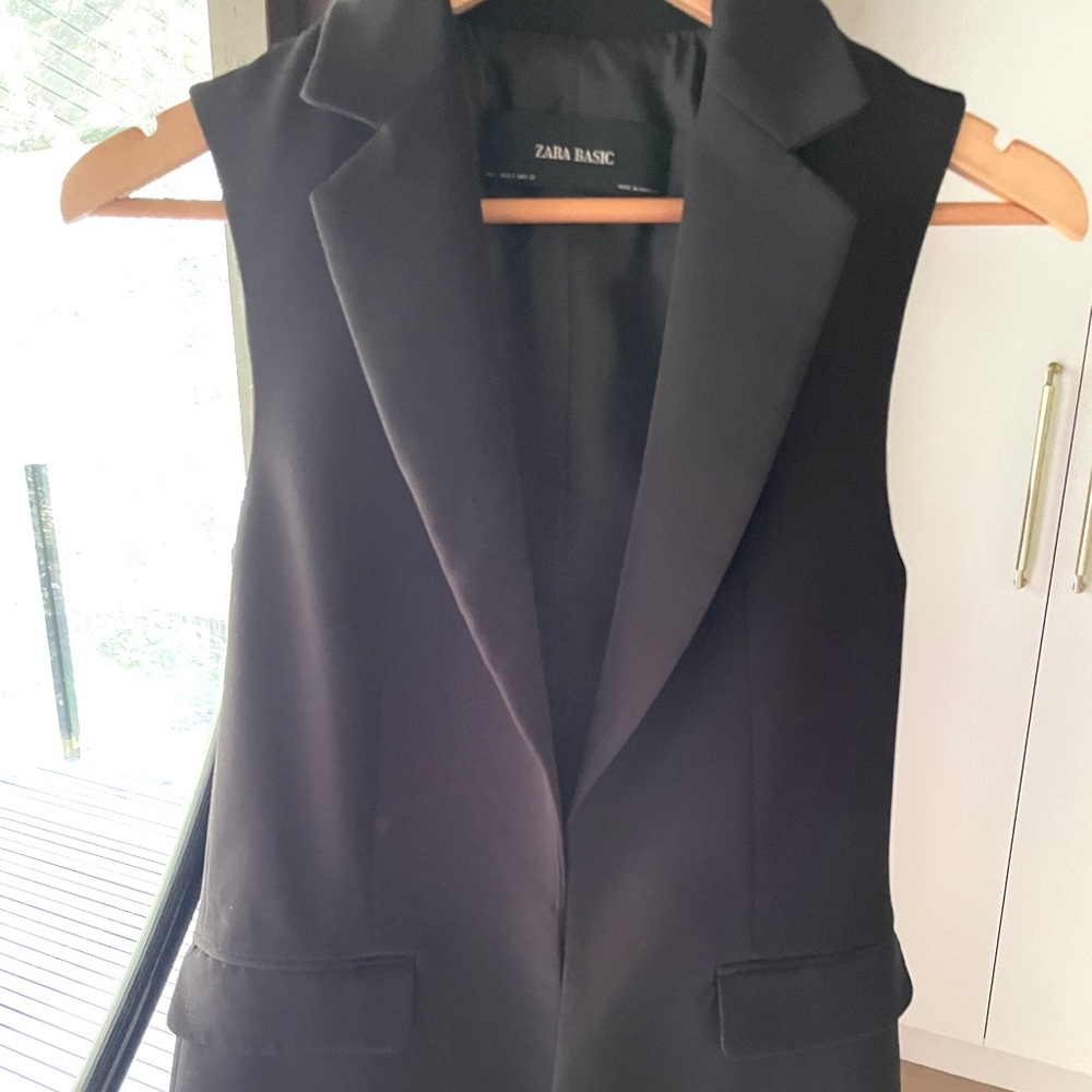 Zara Basic Vest Navy Size S
